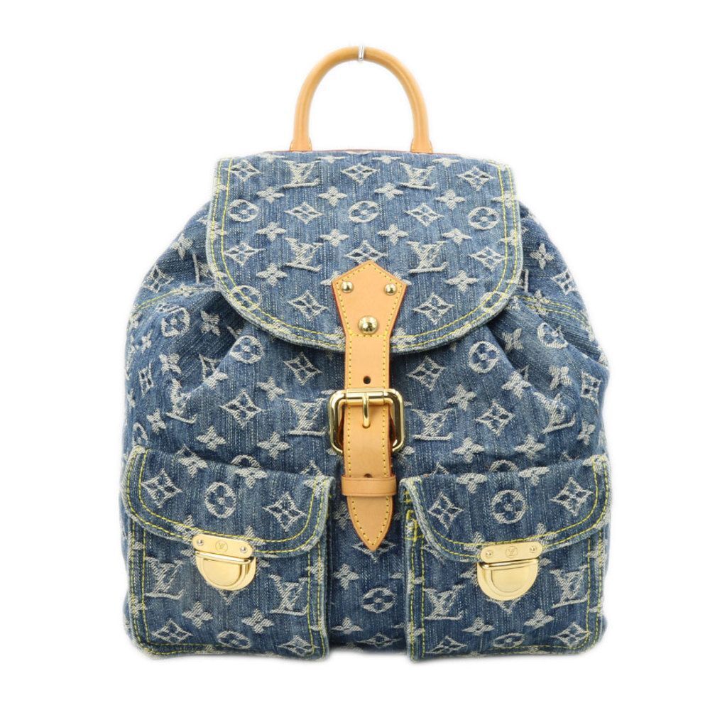 Louis Vuitton Sac A De GM Monogram Denim Backpack Rucksack